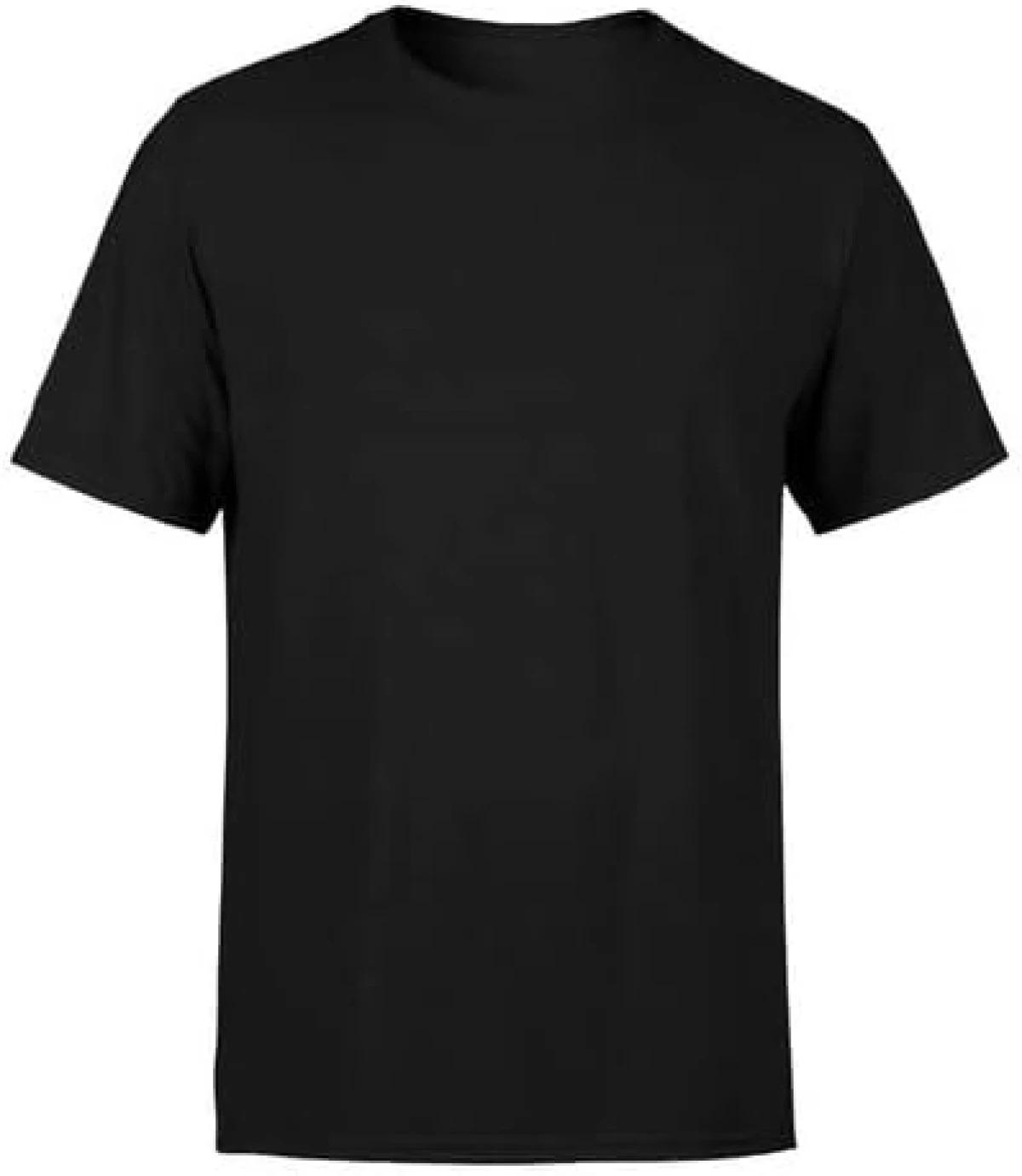 Camiseta preta de manga curta